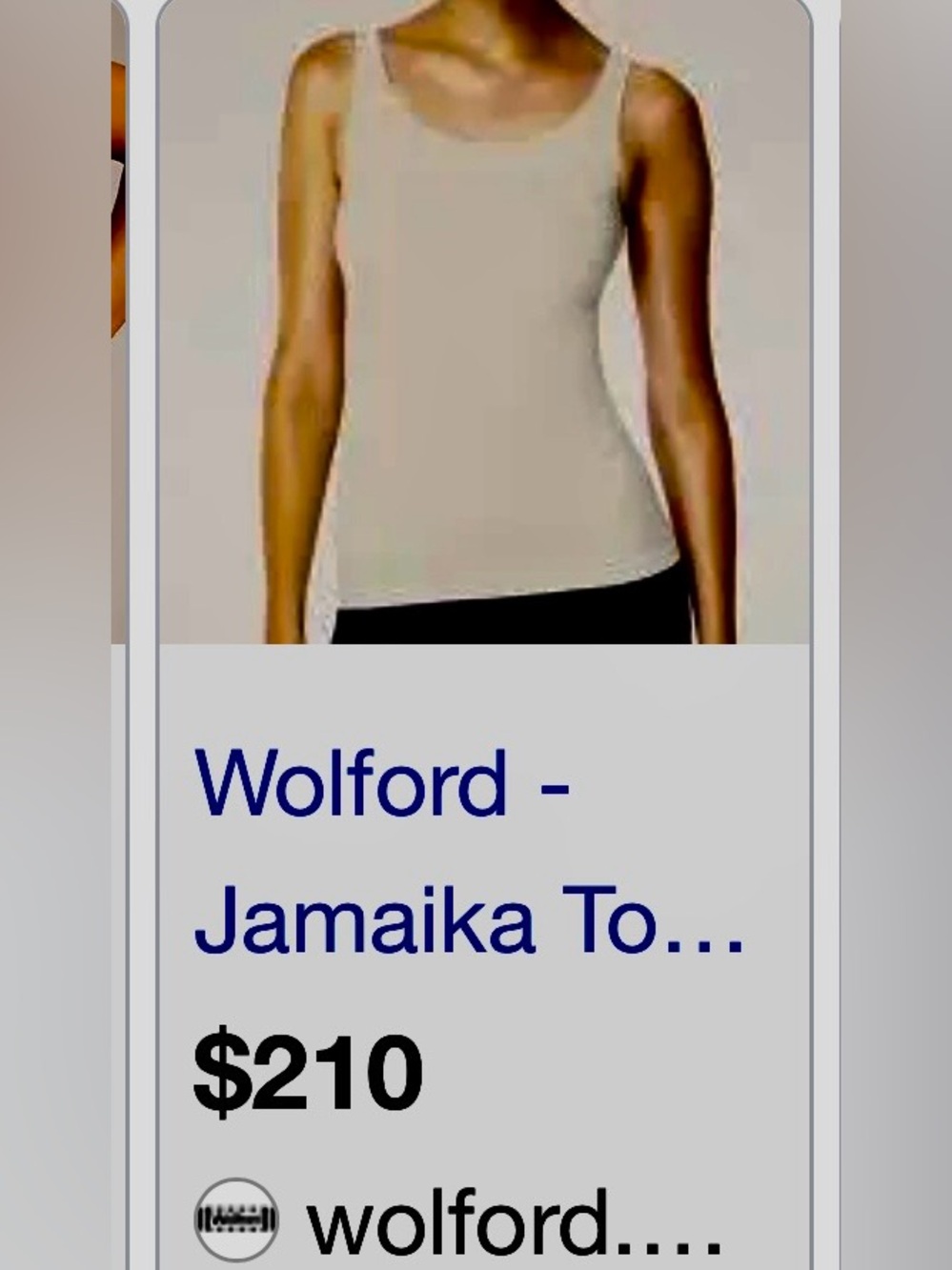 Wolford Sand-gold Fitted Tank Top